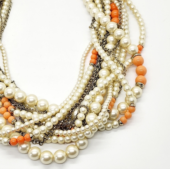 Banana Republic 7 Strand Twisted Pearl Necklace - Picture 3 of 8